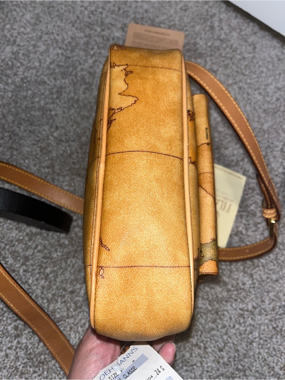 NWT Alviero Martini 1st Classe Flap Over Borsa Tracolla Front Pouch Crossbody - Picture 10 of 11